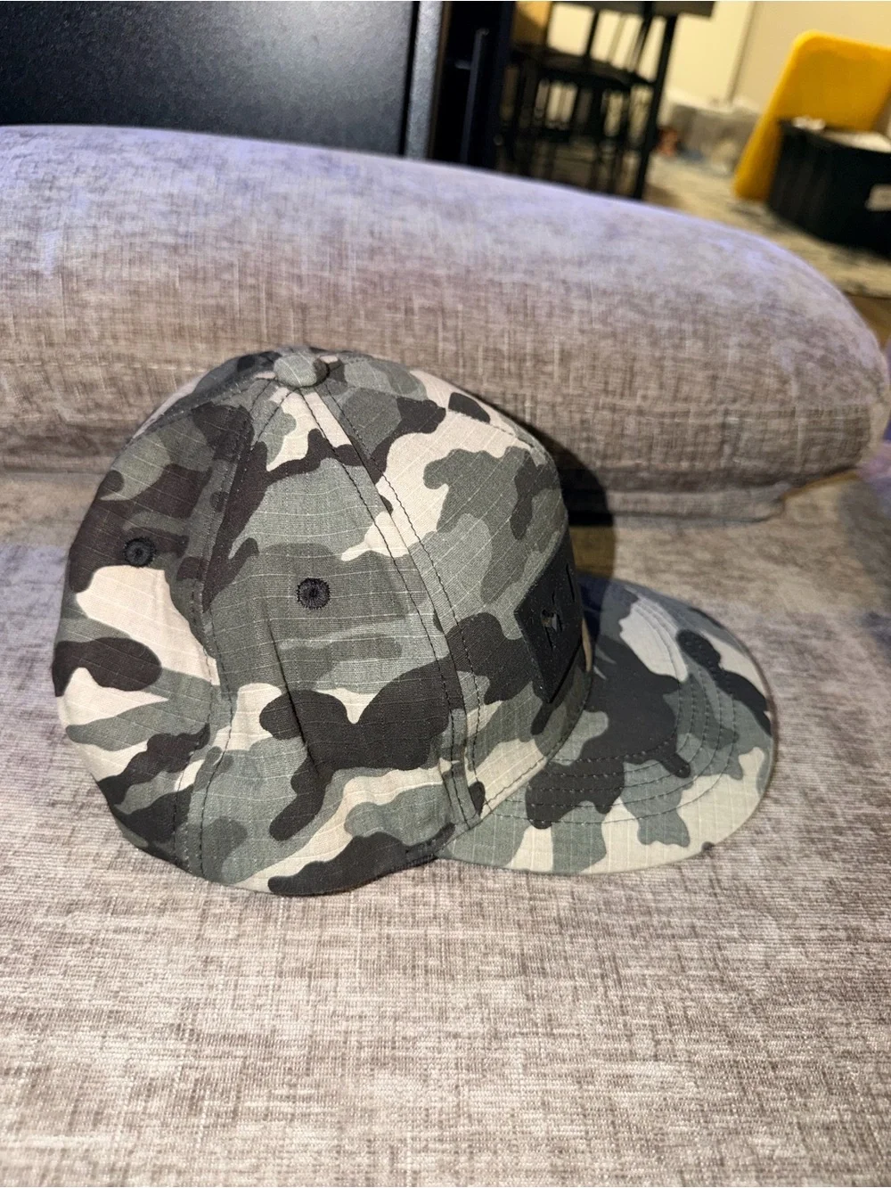 Robin Ruth Miami Camo Snapback Hat in Green, Black, Gray